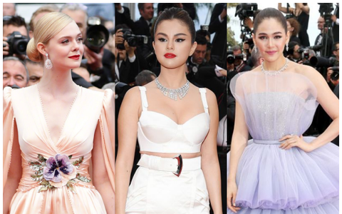 Thảm đỏ Cannes 2019: Selena khoe vòng 1 khủng, chân dài Thái Lan lại nổi bần bật nhờ váy lạ