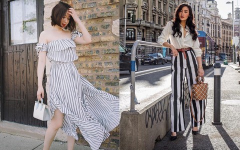 Có 1 kiểu trang phục giúp các nàng “ăn gian” cả chiều cao lẫn cân nặng, đó chính là đồ kẻ sọc