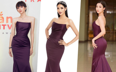 Tung ảnh mới chinh chiến Miss Universe nhưng hóa ra, Hoàng Thùy mặc đầm cũ của Đỗ Mỹ Linh và Hương Giang