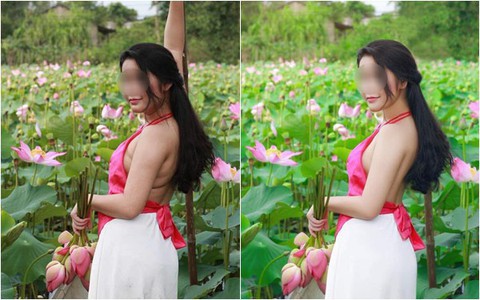 Lại thêm 1 ca chụp ảnh hồ sen khiến dân mạng "lác mắt": Hô biến "vịt" thành thiên nga, đây mới là nghệ thuật