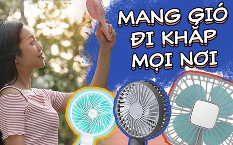 Nếu buộc phải ra đường vào mùa hè hãy sắm ngay những chiếc quạt mini cầm tay thần thánh này
