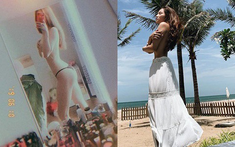 Linh Chi lấy tay che ngực trần sau khi "tình địch" Lý Phương Châu tung ảnh bán nude bỏng mắt 