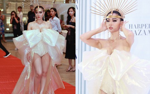 Thu Minh hóa nữ thần, tự tin khoe ngực khủng trên thảm đỏ chứng tỏ đẳng cấp chị đại ở tuổi 42