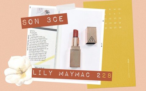 Son 3CE Lily Maymac màu 228: Sang chảnh, màu đẹp, giá tốt nhưng có những nhược điểm chỉ dùng rồi mới biết