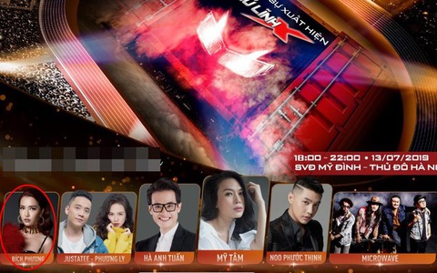 Rộ tin Bích Phương hủy show vì đứng sau Mỹ Tâm và Hà Anh Tuấn trên poster?