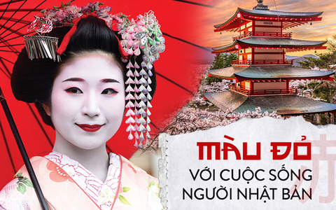 Lý do geisha Nhật Bản luôn bôi son đỏ, quốc kỳ cũng vẽ mặt trời đỏ hay văn hóa "cuồng" màu rực rỡ của xứ Phù Tang