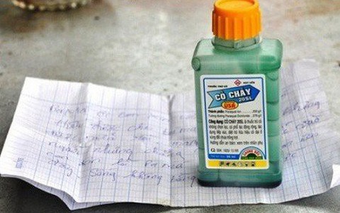 Phát hiện vợ tử vong, trạm trưởng trạm y tế xã uống thuốc cỏ cháy tự sát