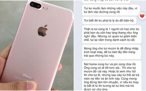 Bi hài chuyện thanh niên trộm iPhone còn hồn nhiên nhắn tin xin mật khẩu để bán máy: "Vì tôi lâm vào đường cùng rồi"