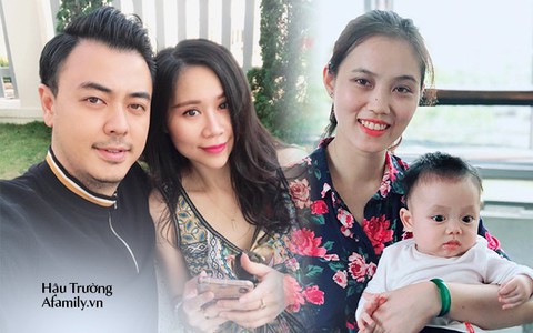 Trên phim cùng say mê "chị Huệ" (Thu Quỳnh) nhưng ngoài đời cả Tuấn Tú và Trọng Hùng đều đã có vợ xinh đẹp chẳng kém