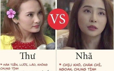Bản so sánh bênh Nhã chê Thư, gọi Thư là "lép, lùn, già", khen Nhã "thủy chung" khiến hội chị em cãi nhau ầm ĩ