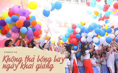 Học sinh lớp 5 trường Marie Curie gửi thư xin đừng thả bóng bay ngày khai giảng, thầy hiệu trưởng phản hồi bất ngờ