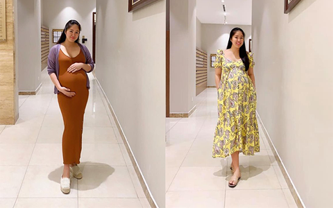 "Mẹ bầu" Lê Phương khoe vóc dáng cận ngày lâm bồn, phản ứng của ông xã lại gây chú ý