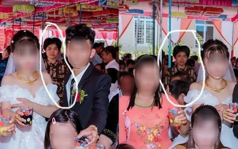 Dân mạng ám ảnh với "thánh nữ chụp ké" ở đám cưới: Thoắt ẩn thoắt hiện, luôn tìm cách ghé mặt vào mọi khung hình