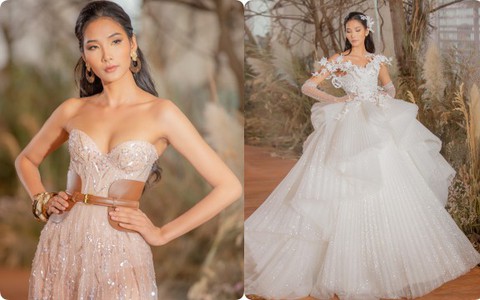Á hậu Hoàng Thùy từ nàng cao bồi gợi cảm đến cô dâu lộng lẫy kiêu sa khi thành nàng thơ trong BST mới nhất của NTK Chung Thanh Phong