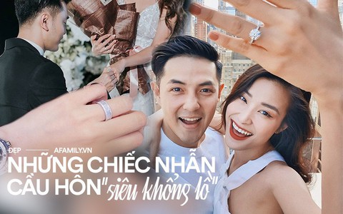 Nhẫn cầu hôn của các người đẹp Việt: Chiếc nào chiếc nấy đính kim cương siêu to với mức giá siêu khủng