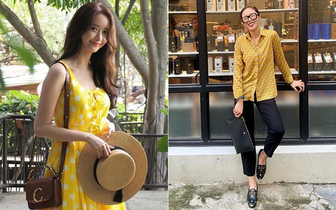 Ngắm sao lên đồ mùa du lịch, bạn sẽ nhận ra ngay gam màu vừa xinh lại vừa sang không thể thiếu trong vali hè này