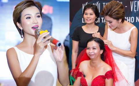 Vỡ òa khi 41 cặp đôi khuyết tật làm đám cưới, Kim Tuyến nói điều xúc động về hôn nhân tan vỡ của mình