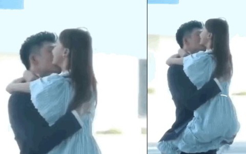 Ngô Cẩn Ngôn quay cảnh hôn môi mà nhảy hẳn lên người Hoàng Cảnh Du với tư thế nhạy cảm 