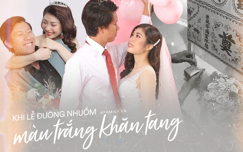 Đám cưới đặc biệt của chàng trai bay từ Nhật về để trao nhẫn lên bàn thờ vợ: "Anh muốn làm cho em nhiều hơn thế"