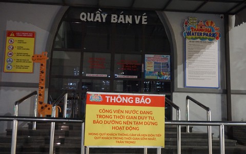 Công viên nước Thanh Hà lại treo biển tạm dừng hoạt động sau vụ bé trai 6 tuổi chết đuối