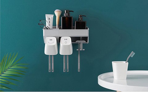 Giá đựng đa năng không cần khoan tường giúp phòng tắm luôn gọn gàng