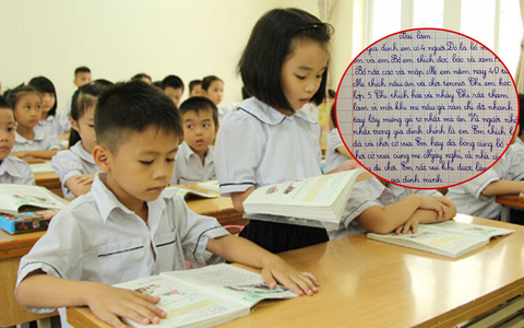 Các mẹ dở khóc dở cười kể con nhỏ tập làm văn: Khoe ông già rồi chỉ ngồi đếm tiền, tả mèo đòi tả cả... phân