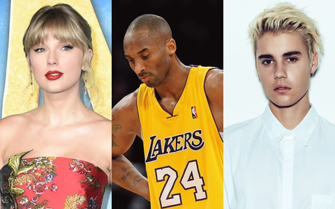 Justin Bieber, Taylor Swift... cùng loạt sao nổi tiếng thế giới bàng hoàng trước tin huyền thoại bóng rổ Kobe Bryant và con gái 13 tuổi qua đời vì tai nạn trực thăng 
