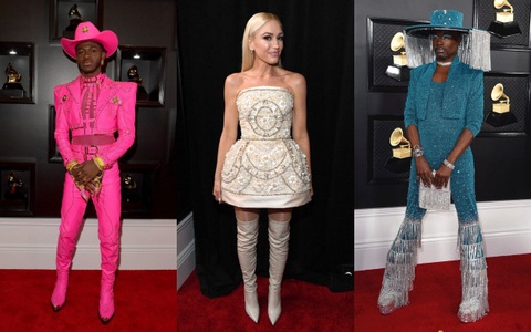 Những bộ cánh đỉnh nhất Grammy 2020 gọi tên váy công chúa của Ariana Grande lẫn set cô đào năm 90 của Dua Lipa