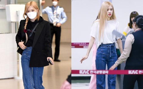 Diện lại quần cũ nhưng Rosé vẫn nổi bần bật, lại còn khiến các chị em muốn đổ xô diện quần ống loe "hack" chân tôn dáng