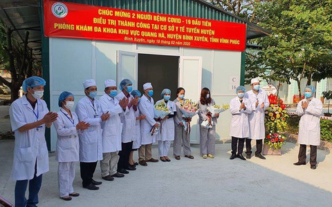 Thêm tin vui: 2 bệnh nhân điều trị Covid-19 tại phòng khám ở Vĩnh Phúc đã khỏi bệnh