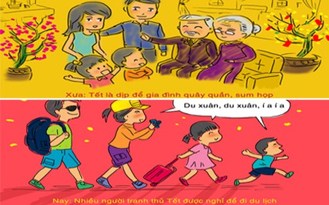 So sánh thú vị giữa Tết xưa và nay