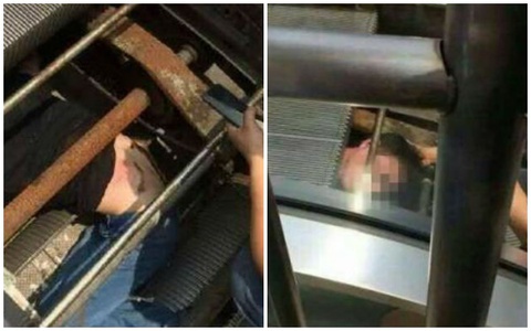 Thêm một vụ thang cuốn "nuốt người" ở Trung Quốc 
