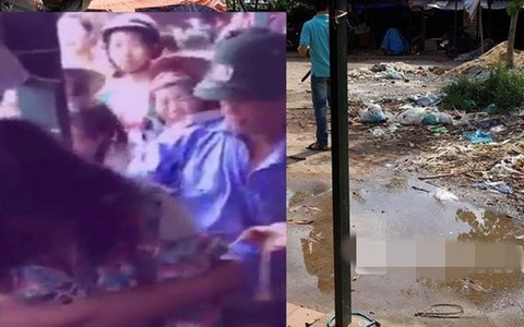 Cô gái bị trói vào cột, đánh, xé áo giữa chợ vì ăn trộm