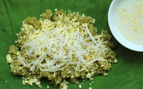 Xôi cốm - trong lành hương vị mùa thu