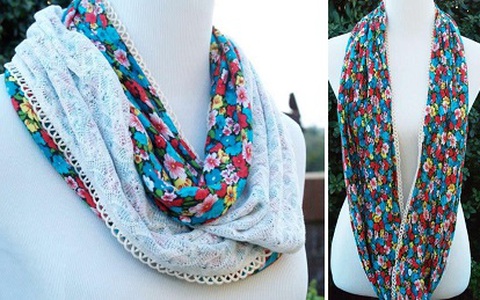 Tự may khăn ống ấm áp và lãng mạn