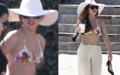 Lady Gaga đi giày cao gót ngay sau khi "thoát" xe lăn