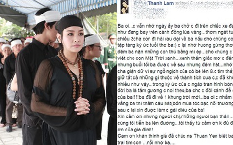 Thanh Lam viết lá thư cho ba đang ở "khung trời mới"