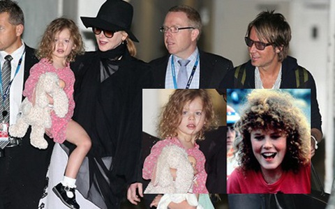 Con gái út nhà Nicole Kidman ngày càng giống mẹ