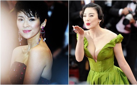 "Bản sao Song Hye Kyo" khoe ngực đầy, Chương Tử Di tóc ngắn cá tính