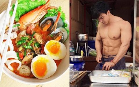 Tiệm mì toàn mỹ nam cơ bắp cuồn cuộn phục vụ làm "điên đảo" các cô gái trẻ đất Thái