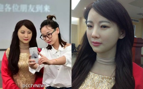 Trung Quốc "vượt mặt" Nhật Bản chế tạo robot xinh như người thật