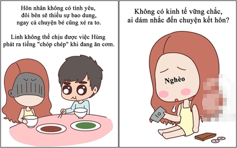 Truyện tranh: Lý do siêu thực tế khiến nhiều cô gái rất sợ phải cưới
