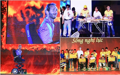 Xúc động những số phận đầy nghị lực trong buổi diễn thuyết của Nick Vujicic