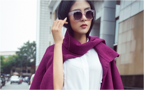 Hoa hậu Ngọc Hân "thoát xác" với hình ảnh quý cô sang chảnh 