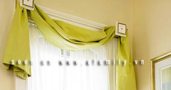 Những cách treo rèm 