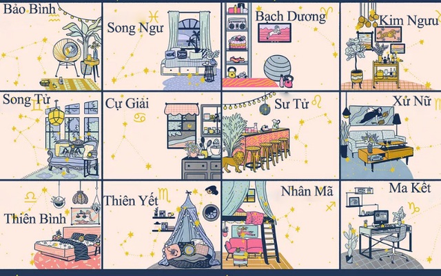 12 Cung Hoang đạo Nen Trang Tri Ngoi Nha Của Minh Như Thế Nao