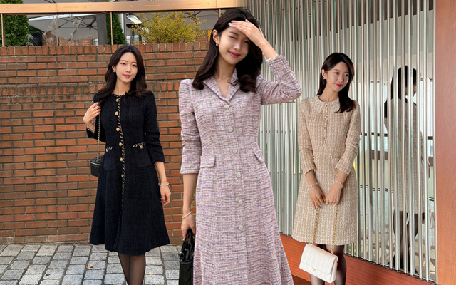 Set Bộ Váy Mùa Đông Kèm Áo Khoác Vải Dạ Tweed Cao Cấp Dự Tiệc Đi Chơi Sang  Trọng _ Lerin B30 | Shopee Việt Nam