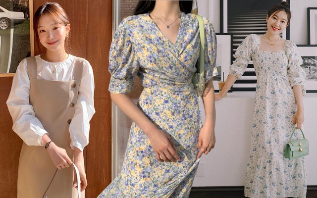 Mua DIYIWEI 2023 Xuân và mùa hè Pháp Vintage váy một chiều vai trà nghỉ váy  hở vai tranh sơn dầu in đầm mùa xuân nữ - Màu sơn dầu chấm -