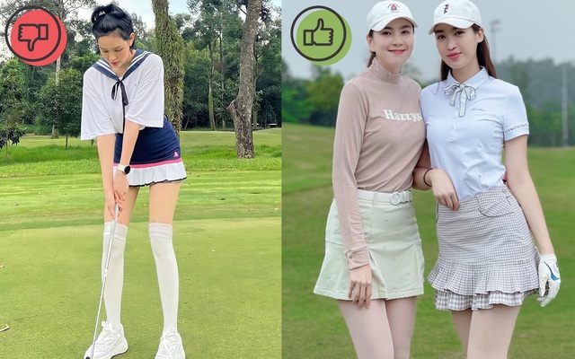 Mỹ nhân xứ Hàn chọn đồ đi chơi golf cũng lắm công phu