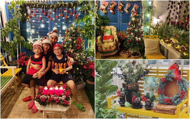 Sân thượng sắc màu rực rỡ đẹp cuốn hút đón Noel của mẹ đảm ở Nha Trang